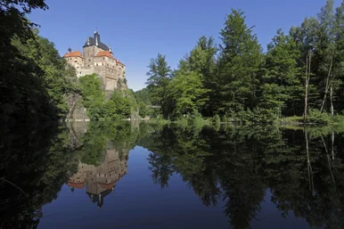 Burg Kriebstein vom Zschopauufer