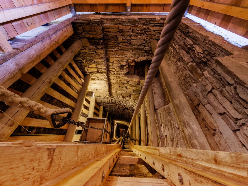 Blick in den Besucherschacht