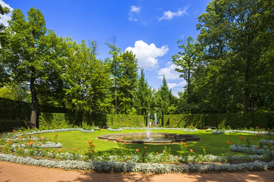 Springbrunnen im Schlosspark Lichtenwalde