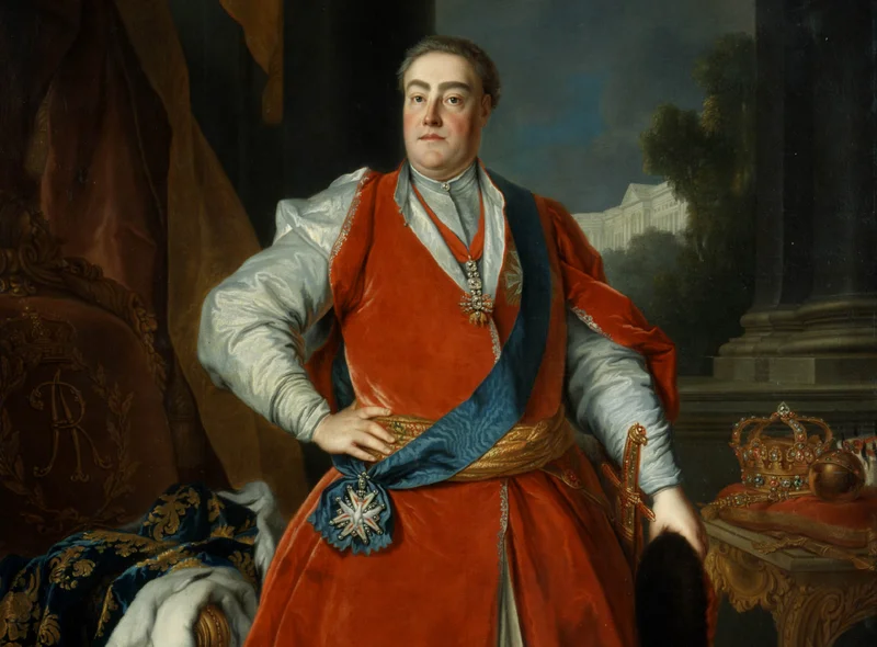 Gemälde König Augusts III. in polnischer Tracht, mit Orden dekoriert
