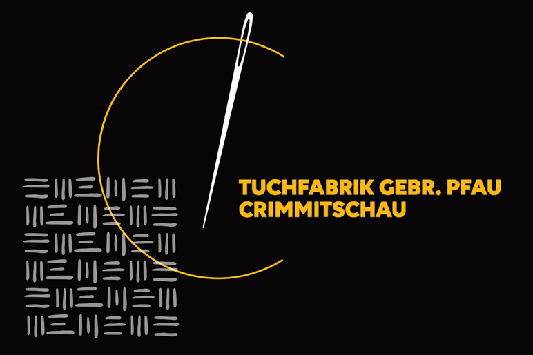 Stilisiertes Gewebe, das ein C für Crimmitschau bildet