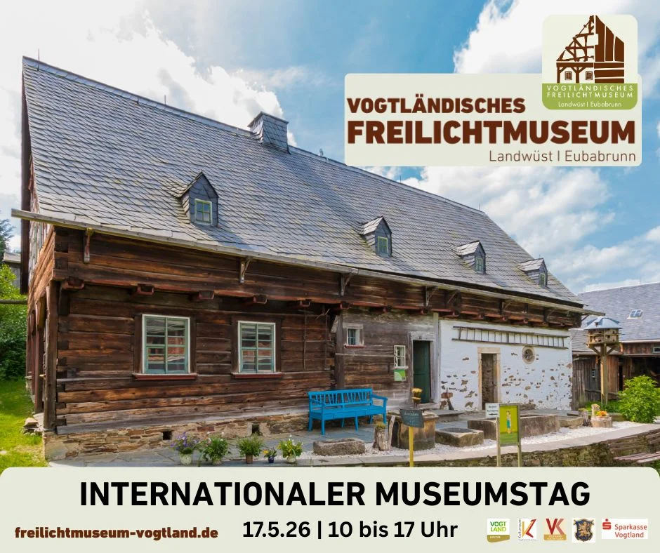 Blick in den historischen Museumshof des Freilichtmuseums im Markneukirchener Ortsteil Landwüst