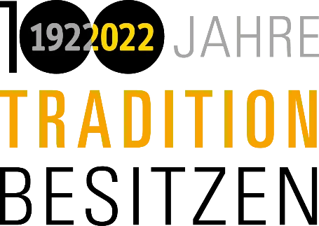 Wortmarke "100 Jahre Tradition besitzen. 1922 bis 2022"