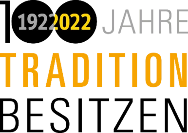 Wortmarke "100 Jahre Tradition besitzen. 1922 bis 2022"