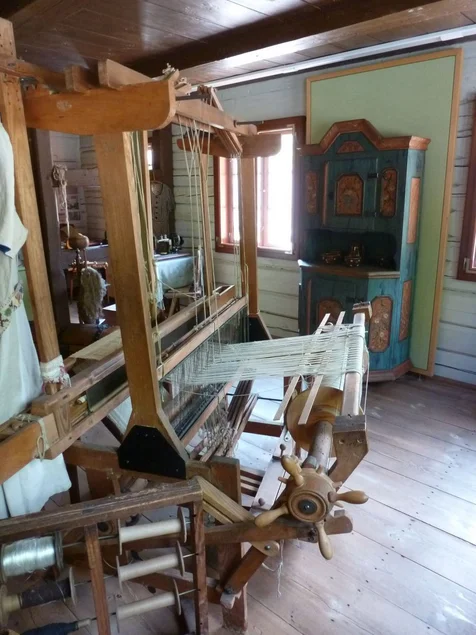 Webstuhl im Raschke-Haus