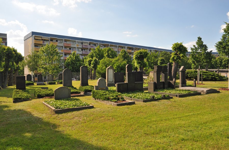 Jüdischer Friedhof an der Muskauer Straße Das Foto zeigt einen Teil des jüdischen Friedhofs an der Muskauer Straße in Bautzen.