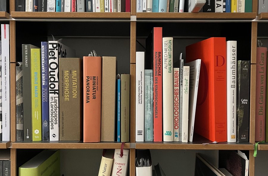 Bundesweiter Vorlesetag In mehreren Regalfächern steht eine Vielzahl von Büchern.