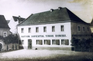 „Alte Lateinschule“, Federzeichnung, um 1890