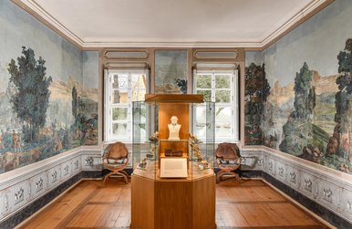 Tapetenzimmer im Schloss Burgk