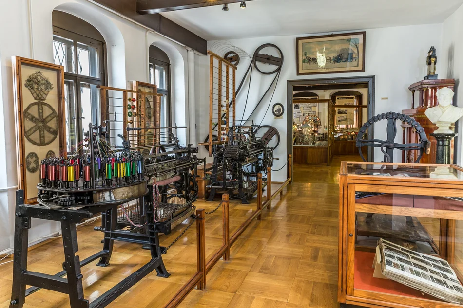 Posamenten-Raum Das Foto zeigt einen BlicPosamenten-Raum des Erzgebirgsmuseums Annaberg-Buchholz.