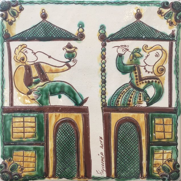 Das Bild zeigt Personen in historischer Gewandung
