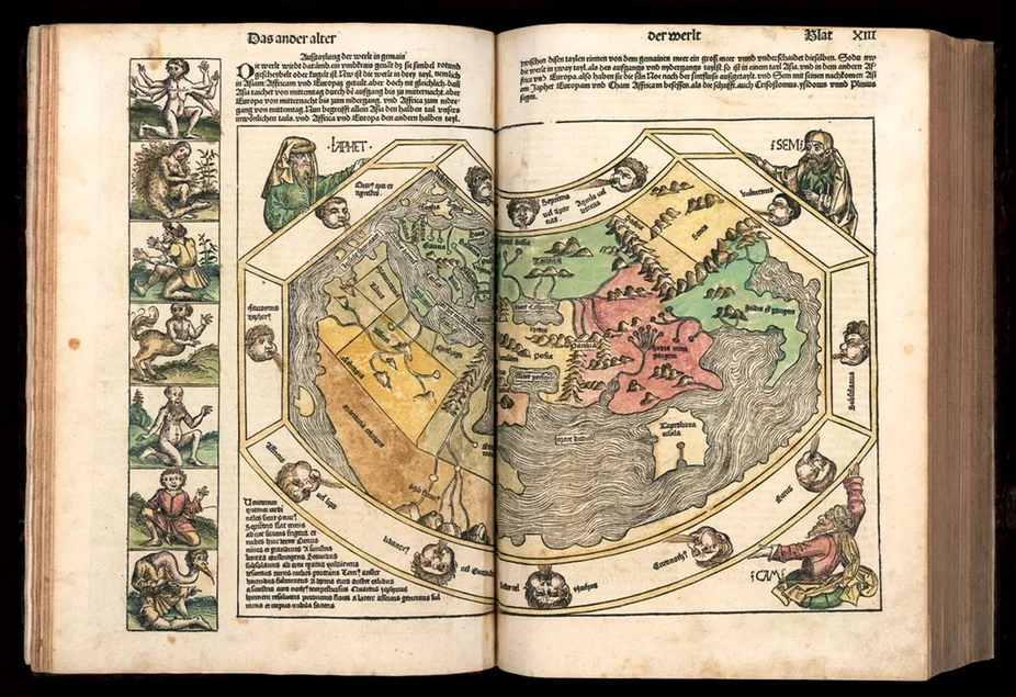 Hartmann Schedel: Liber chronicarum, dt. (Das Buch der Chroniken und Geschichten), Nürnberg: Anton Koberger, 1493