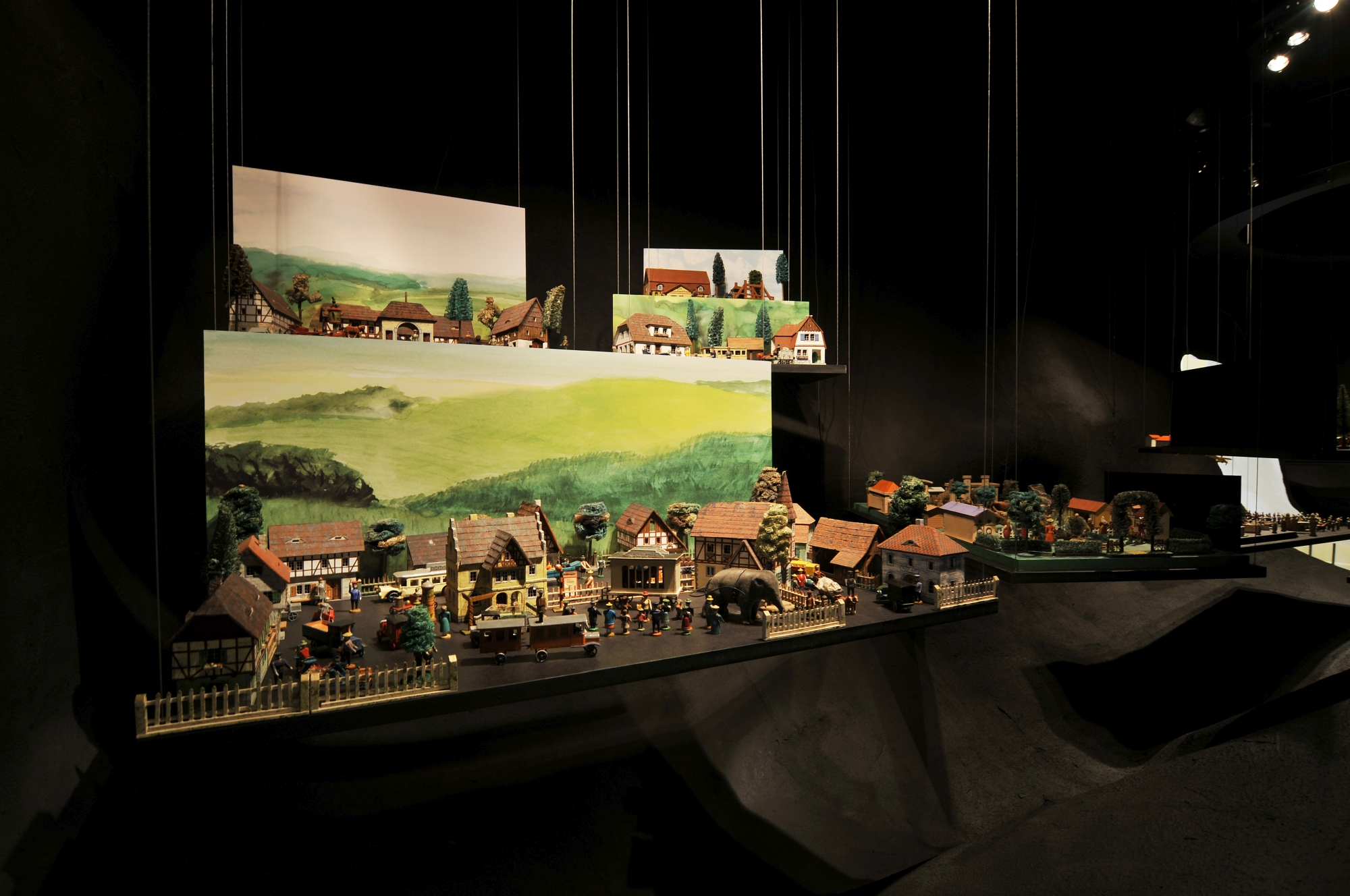 Das Foto zeigt die Miniaturwelt in der Manufaktur der Träume.