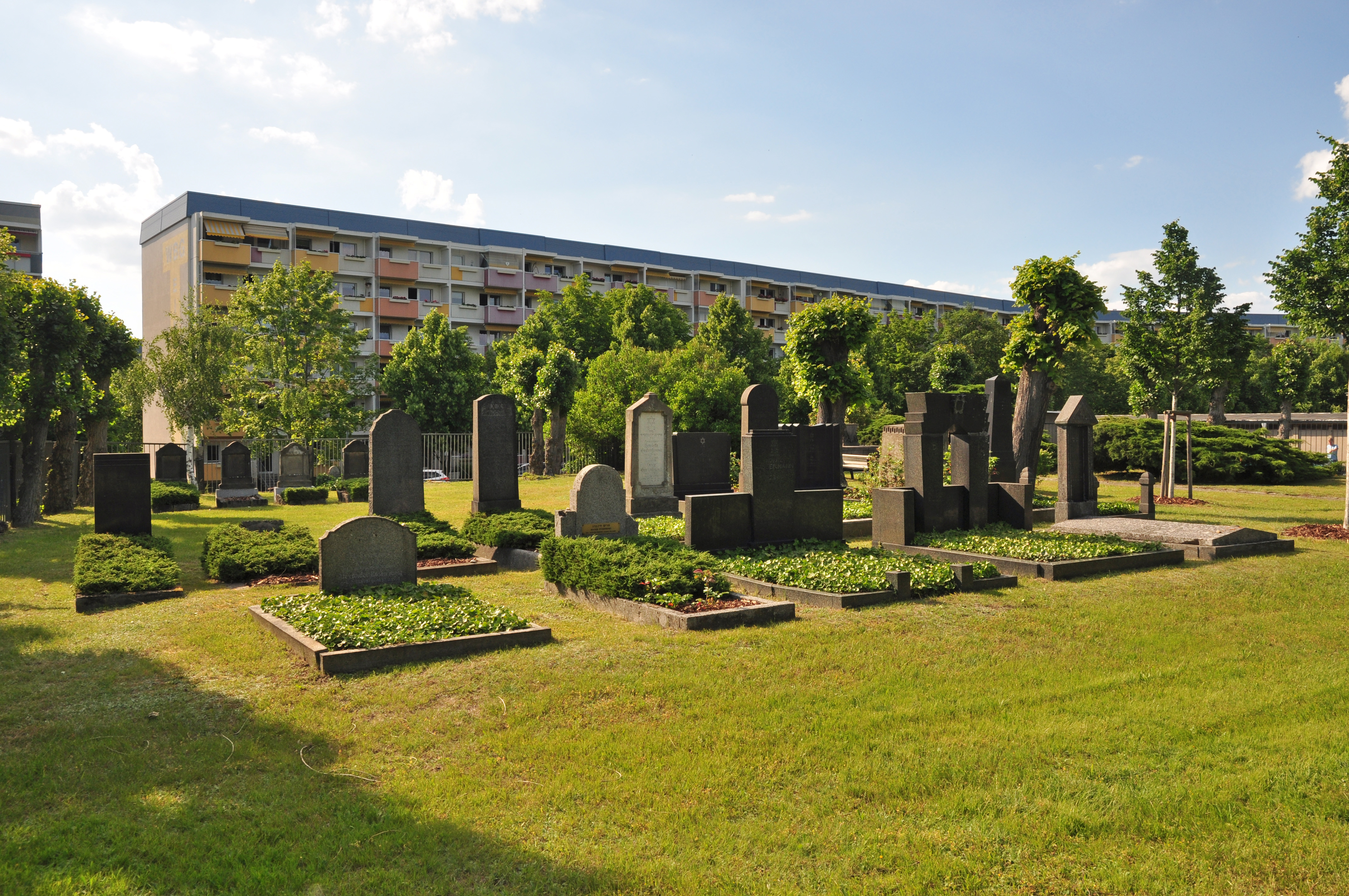 Das Foto zeigt einen Teil des jüdischen Friedhofs an der Muskauer Straße in Bautzen.